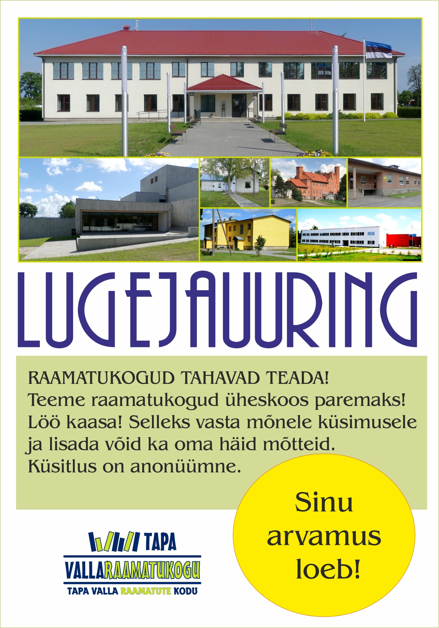Lääne-Virumaa raamatukogude lugejauuringu plakat