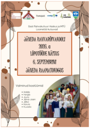 Rahvarõivakooli lõputööde suvenäituse plakat